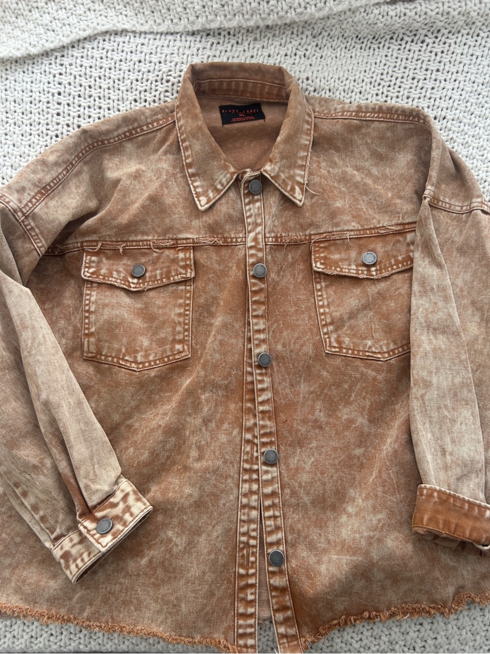 Vintage-Inspired Brown Washed Denim Jacket - Women’s Jean Jacket